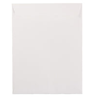 JAM Paper Enveloppes à ouverture au sommet et rabat droit gommé, 10 x 13 po, blanches, 1000 par paquet-Blanc