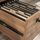 Sauder - La Collection Station House Bureau - Finition Etched Oak-Cadre en metal laque texture pour une plus grande durabilite.