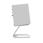 Kanto SE6 Supports de haut-parleur de bureau surélevés pour haut-parleurs grands - Blanc-Construction en acier peint