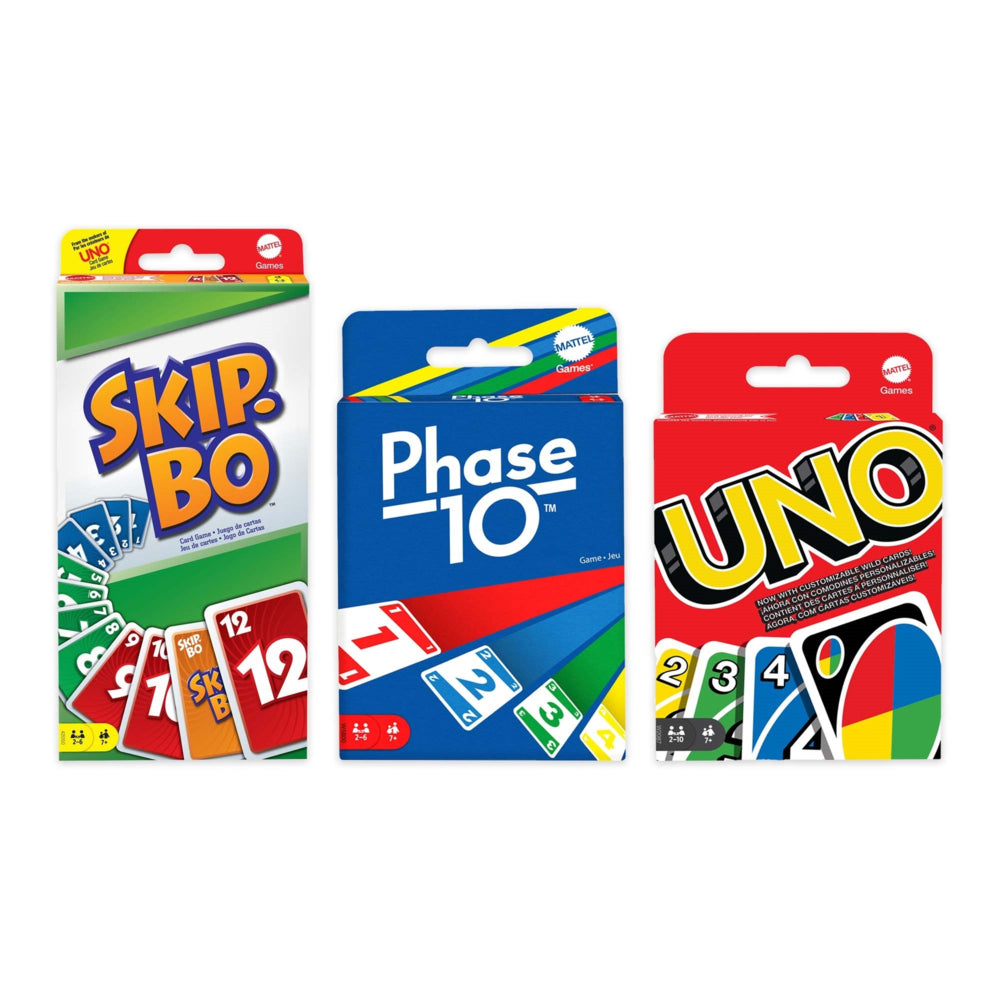 Mattel Games Jeu de Cartes Skip-Bo 52370 - Crapette Originale pour 2 à Mattel Games Jeu de Cartes Skip-Bo 52370 - Crapette Originale pour 2 à