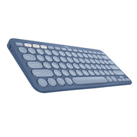 Logitech - K380 Clavier Bluetooth multi-appareils pour Mac - Myrtille-Travaillez n'importe où : Ce clavier bluetooth plat pour Mac fonctionne avec MacBook, iPad ou iPhone, une disposition iOS ultra légère et minimale, soyez multitâche à la maison ou sur la route