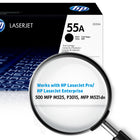 HP 55A (CE255A) Cartouche de toner HP LaserJet noir d’origine-Rendement approximatif par cartouche: 6 000 pages