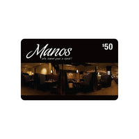 Carte-cadeau Manos de 50 $-Vous ne pouvez pas gagner des milles par le biais d’achats avec cartes-cadeaux.