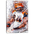 Designart – Art de rue sur toile, joueur de football enthousiaste (PT3612-24-40)-Impression