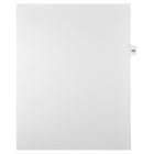 Markmaker - Intercalaires imprimes Legal, Blanc, 1/15th coupe, format lettre, sans trous, 25 tabs/PQT, 5 PQT/Boite, Numero 125-Intercalaires imprimes Legal