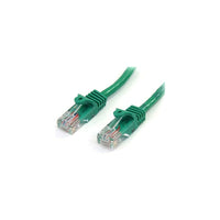 StarTech  Câble de raccordement anti-accrochage 45PATCH10GN de catégorie 5e, 10 pi, vert-Deux connecteurs RJ-45 mâles assurent une connectivité transparente