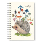 Studio Oh! - Hérisson et champignons Carnet à spirale de taille moyenne - 8.74" x 6.10" - Couleur assortie-160 pages