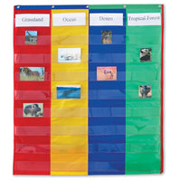 Learning Resources – Tableau à pochettes réversible à 4 colonnes-Thème/modèle : Ressources pour l’enseignement
