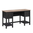 Sauder 54"W La Collection Cottage Road Bureau - Finition Raven Oak-Deux tiroirs sont équipés de glissières à extension complète