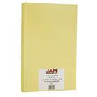 Jam Paper ââ‚¬â€� papier cartonné, taille légale, vélin jaune, 50/paquet-Papier cartonné jaune idéal pour le collimage et la confection d’affiches