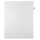 Markmaker - Intercalaires imprimes Legal, Blanc, 1/15th coupe, format lettre, sans trous, 25 tabs/PQT, 5 PQT/Boite, Numero 198-Intercalaires imprimes Legal