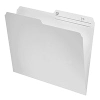 Oxford - Chemises à onglet coupé 1/2  - format lettre - ivoire - paquet de 100-Carton ultra durable de qualité supérieure