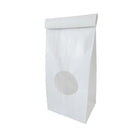 Wamaco - Sacs à café, 1/2 lb, blanc avec fenêtre, paquet de 100-Papier recyclable, 0,55 lb