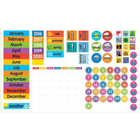 Dowling Magnets Magnet Tools Ensemble de calendrier magnétique géant-Calendrier quotidien dynamique s'attirant directement sur votre tableau blanc - devant et au centre et facile à voir