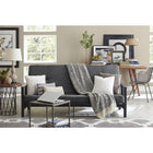 Harlow Métal Arm Full Size Futon, gris-7