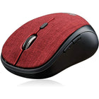 Adesso - iMouse S80R sans Fil Tissu de la Mini-Souris Optique - Rouge-Boutons: 6 (Les boutons gauche et Droit, DPI, Molette de Défilement / Bouton du Milieu, en Avant et en Arrière Bouton)