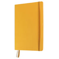 Gry Mattr - Cahier de notes A5 à couverture souple, papier de pierre ligné, 160 pages, moutarde-160 pages lignées