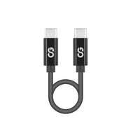 LOGiiX - Sync & Charge Shortie USB-C vers USB-C - 30 cm - Noir-Ce câble USB-C vers USB-C ultra compact de 30cm est parfait pour une utilisation en déplacement