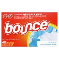 Bounce - Feuilles assouplissantes, extérieur, 40sht-Type: Draps Sèche-linge