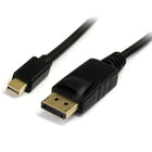 StarTech  Câble Mini DisplayPortMC 1.2, mâle/mâle, Mini DisplayPort 4k, 10 pi-Connecteur DisplayPort à verrouillage prévient le débranchement accidentel