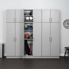 Prepac Ensemble de rangement D Élite de 96 po - 6 pièces, Gris clair-Capacité totale : 360 lb (163.6 kg)