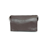 Ashlin® – Trousse de rasage DOOP de format moyen Cordasco, cuir, brun foncé-Trousse de rasage DOOP avec fermeture à glissière sur le dessus et compartiment avant à fermeture à glissière. 
Format idéal pour voyage et accessoires. Excellente conception unisexe pour hommes et pour femmes. Compartiment à fermeture à glissière sur le dessus pour un accès facile au contenu
