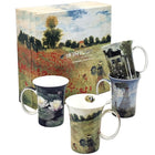 McIntosh Monet Tasses avec boîte-cadeau - Paquet de 4 - 11 oz-Cet ensemble de tasses est parfait pour le thé et le café, et prêt à être dégusté
