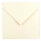 JAM Paper Enveloppes carrées à fermeture gommée, 7 1/2 x 7 1/2 po, blanc naturel, 25/paquet-Blanc naturel