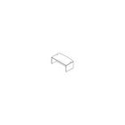 Office Star - Coquille de bureau à devant arqué, 72 po, de la collection Napa,-Surfaces laminées thermoliées résistant aux égratignures
