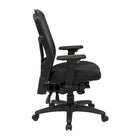 Fauteuil Pro-Line à dossier élevé ProGrid, accoudoirs réglables, siège coulissant et réglage multifonction, noir-Accoudoirs à 2 réglages
