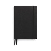 TRU RED - Journal quadrillé, format moyen, couverture flexible, noir-Format moyen (5,5 po x 8 po)