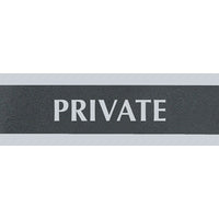 Headline Sign - Affiche « PRIVÉ », anglais (PRIVATE)-S'agence bien avec le décor du bureau  
