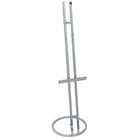 Eddies Hang-Up Display Ltd. Chevalet au sol de 67 po avec base circulaire - chrome - hauteur de 67 po - 2/paq-Support de panneau au sol