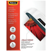 Fellowes - Pochettes de plastification ImageLast - lettre - 5 mil - paquet de 100 (52040)-Épaisseur : 5 mil
