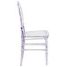 Flash Furniture - Chaise Florence empilable cristal glacé de Flash Elegance-Quantité de pile: 8
