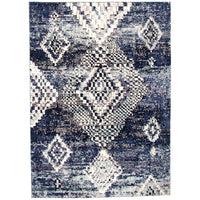 ECARPETGALLERY - Tapis Morocco Mosaique Bleu 6'7" x 9'6"-6 pi 7 po x 9 pi 6 po