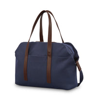 Samsonite - Virtuosa Sac de Voyage 14,1 po - marine-Le revêtement extérieur est fabriqué à partir d’un mélange de coton et de tissu créé à partir de bouteilles en PET recyclées à 100 % après consommation