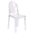 Nicer Furniture - chaise d'appoint fantôme de Louis XVI - 2 pièces - transparent-Fini Cristal Transparent