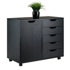 Winsome - Classeur mobile 20630 Halifax, fini noir-Roulettes en option, deux blocables
