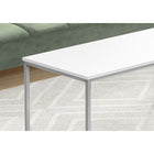 Monarch Specialties - 3795 Table De Salon - 40 po L/Blanc/Metal Argent-Assemblage requis: des instructions illustrees et tout le materiel sont fournis pour plus de commodite (des outils supplementaires peuvent être necessaires)