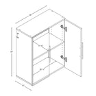 Prepac Armoire supérieure accrochable HangUps de 24 po (61 cm)-Prêt-à-monter comprenant un manuel d'instruction facile à suivre