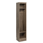 Prepac - Meuble de rangement étroit pour vestibule - gris vieilli-Dimensions finies : L 14,75 po x H 72,5 po x P 15,5 po.