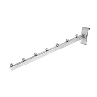 Can-Bramar – Support incliné avec tube carré pour paroi grillagée – 16 po x 3/4 po – chrome – paquet de 10-Support pour paroi grillagée