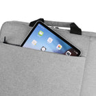 Vangoddy sac de messager Sacoche de transport à bandoulière pour ordinateur portable 15,6 po - Gris-Matériau résistant à l'eau, ouvertures à double fermeture éclair et sangles de transport rembourrées pour un accès pratique et un port durable