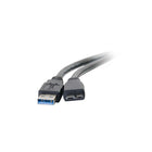 C2G – Câble USB 3.0 54176 de 9,8 pi A mâle vers B mâle de 3,3 pi-Gaine extérieure en PVC pour assurer une longue durée d’utilisation