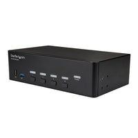 StarTech – Commutateur KVM double affichage HDMI à 4 ports (SV431DHD4KU)-Qualité vidéo haute définition grâce à la prise en charge du double affichage 4K à 30 Hz
