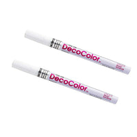 JAM Paper Marqueurs de Peinture Opaque à Traits Fins, Blanc, 2 / paquet (7665913a)-Couleur :  Blanc