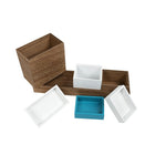 Ensemble de rangement pour bureau bois,bleu,blanc-2