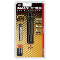 Maglite - Lampe de poche DEL XL50 3 cellules AAA, noir (XL50-S3016)-Une fabrication en aluminium anodisé durable