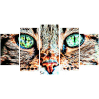 Designart – Art sur toile, les yeux du chat, le reflet de l’âme (PT2411-373)-Impression